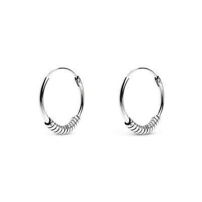 Malawi Rope Silver Earrings