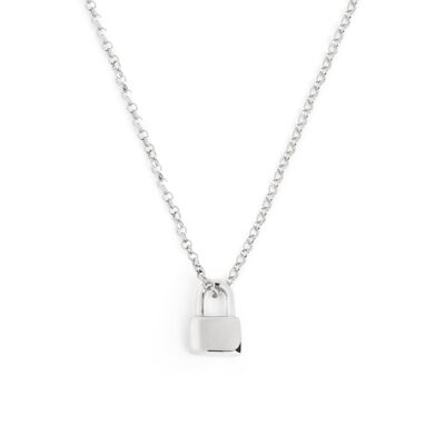 Silver Lock Necklace