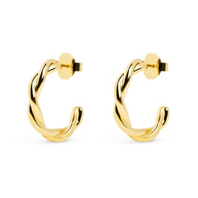 Lina Gold Hoop Earrings
