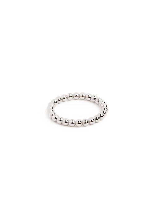 Anillo Midi Pebbles Plata