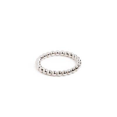 Anillo Midi Pebbles Plata