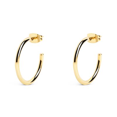 Gold Ank Hoop Earrings