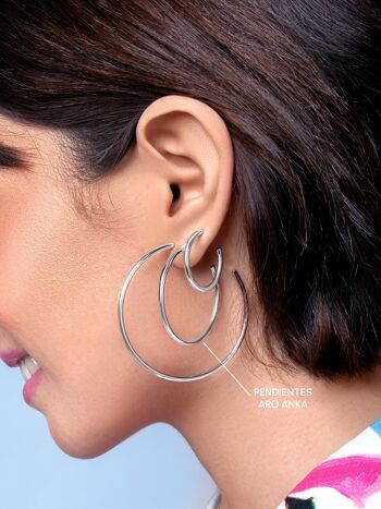 Boucles d'oreilles créoles Anka 2