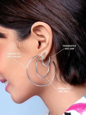Boucles d'oreilles créoles Anka 3