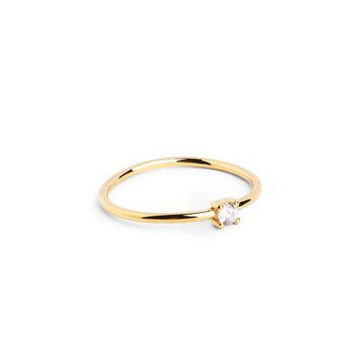 Single Spark Gold Ring