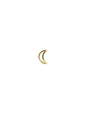 Boucles d'oreilles pendantes en or en forme de lune 1