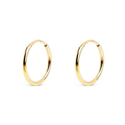 Maria S Gold Hoop Earrings