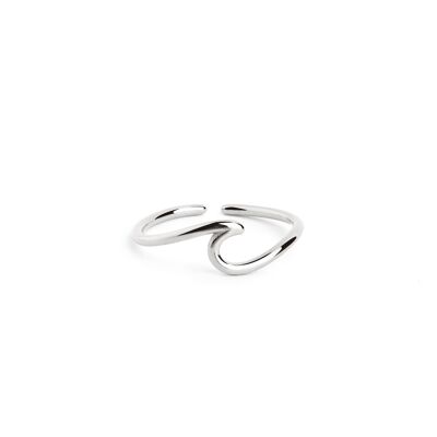 Pie Wave Silver Ring