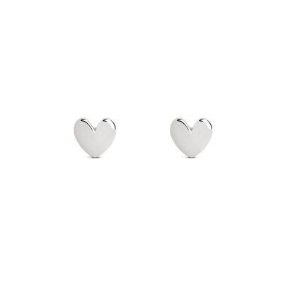 Pendientes Hearts Plata