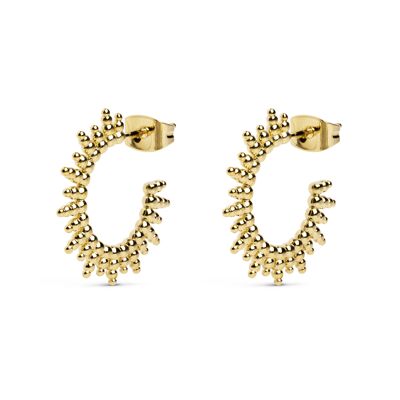 Pebbles Sun Gold Earrings
