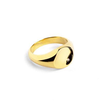 Anello Con Sigillo Giove Oro