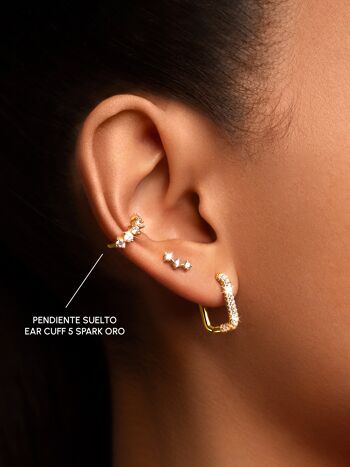 Boucle d'oreille Ear Cuff 5 Spark Gold 2