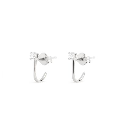 Lucy Spark Silver Earrings