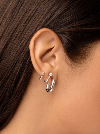 Boucles d'oreilles en argent Lucy Spark 2