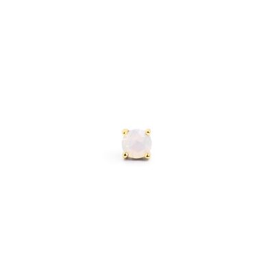 Mini Spark White Gold Drop Earring