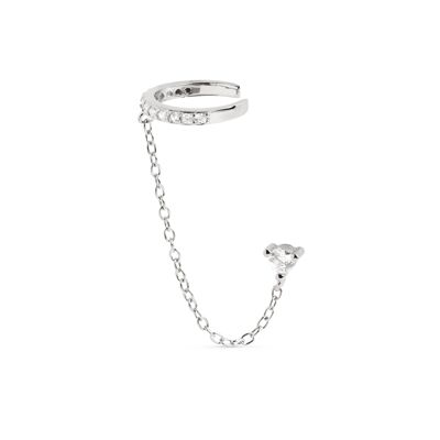 Boucle d'oreille pendante en argent Wonder