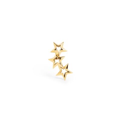 3 Star Gold Loose Earring