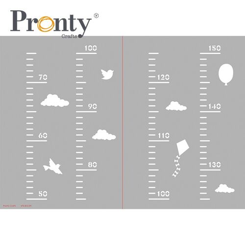 Pronty Crafts Growth Charts 2x A4 Folded