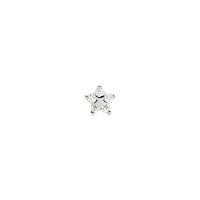 Star Spark Silver Drop Earring