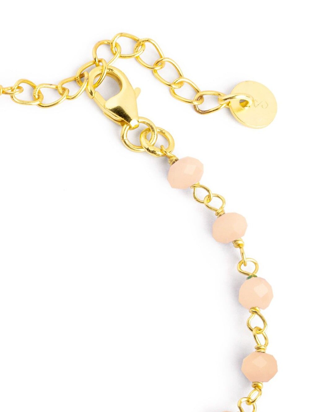 Crystals Peach Gold Bracelet