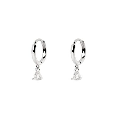 Boucles d'oreilles pendantes en argent