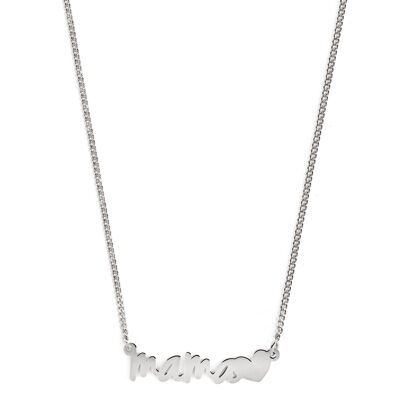 Collier Argent Mama Coeur