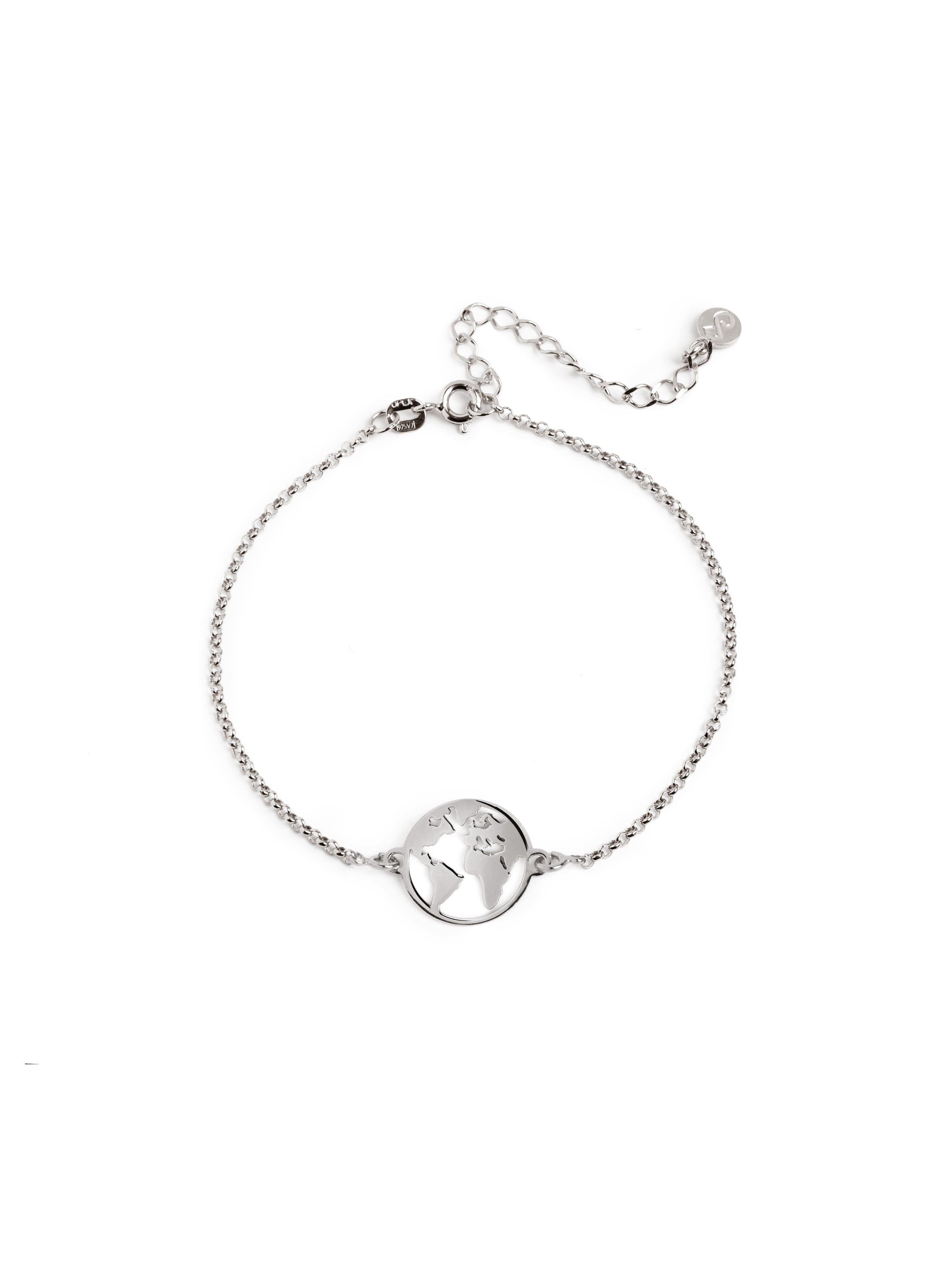 Silver World Bracelet
