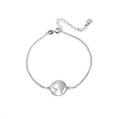 Silver World Bracelet