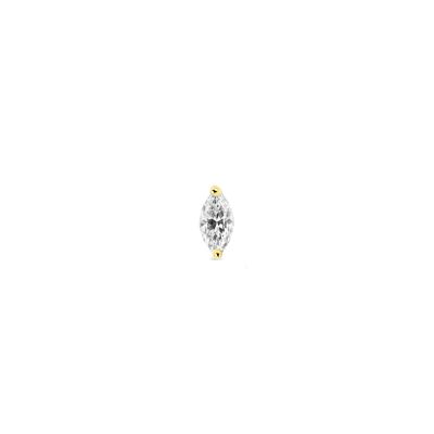 Gold Marquise Drop Earring