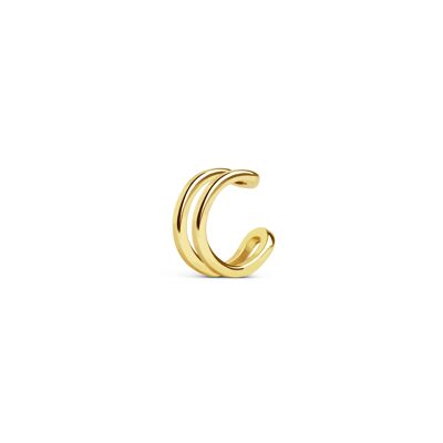 Gold Ear Cuff Double Ring Loose Earring