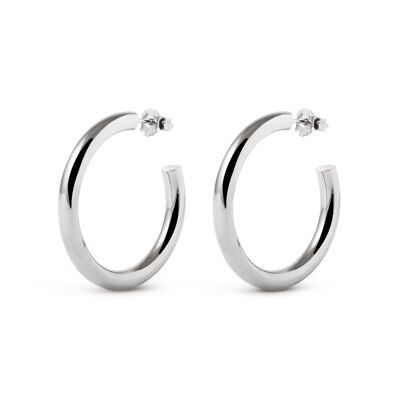 Tube Hoop Earrings