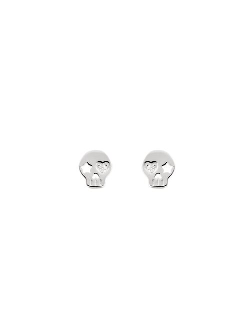 Pendientes Calavera Plata