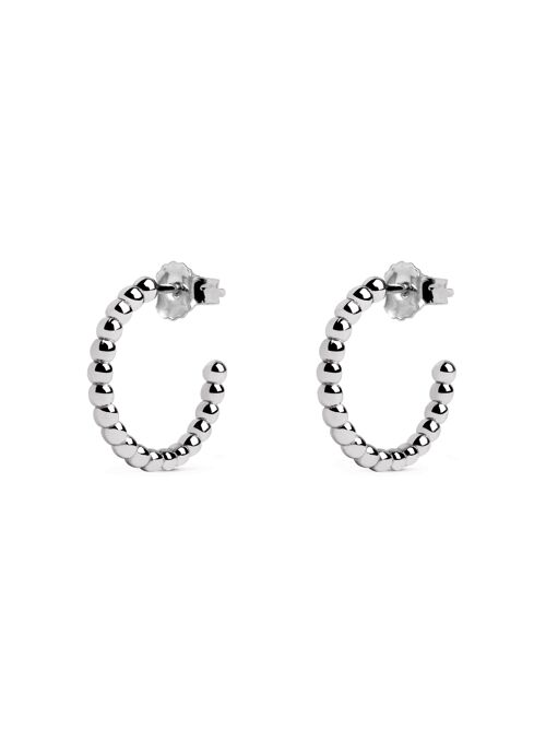 Pendientes 19 Pebbles Plata