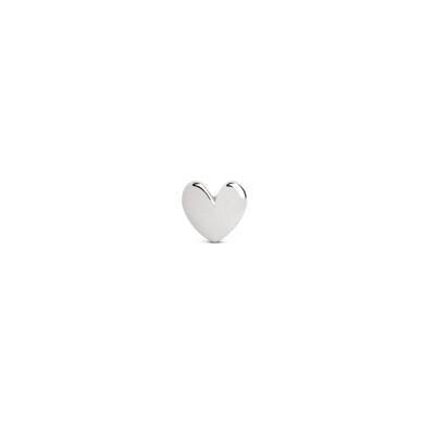 Silver Mini Heart Drop Earring
