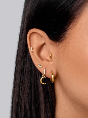 Boucle d'oreille lâche Klein 7 Gold Hoop 2