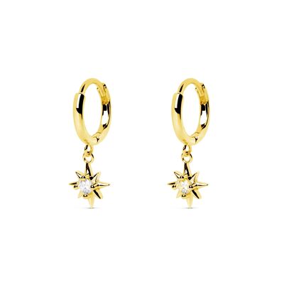 Boucles d'Oreilles Or Etoile Polaire