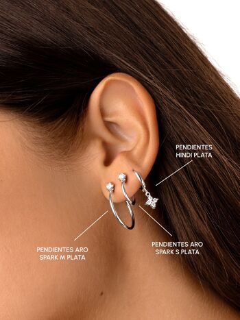 Boucles d'oreilles en argent hindi 3