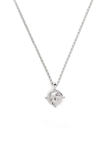 Collier Argent Mini Médaillon Romain 1