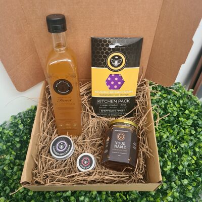 Kitchen Gift Pack with personalised honey - Lemon