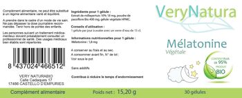 Mélatonine végétale 95% d'ingrédients Bio 2