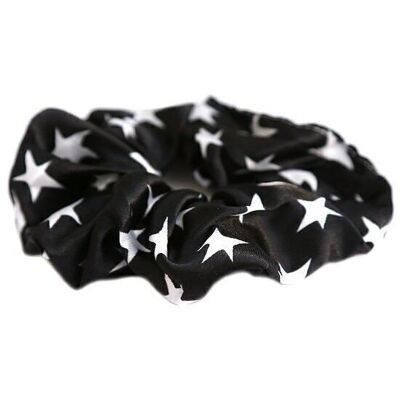 Scrunchie Sterne schwarz