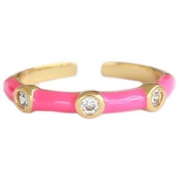 Bague Monaco rose vif 2