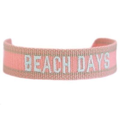 Woven bracelet beach days