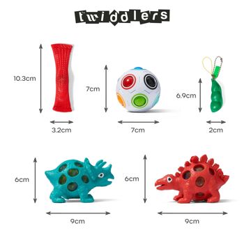 Lot de 18 jouets sensoriels colorés amusants Fidget pour remplisseurs de sac de fête pour enfants 4