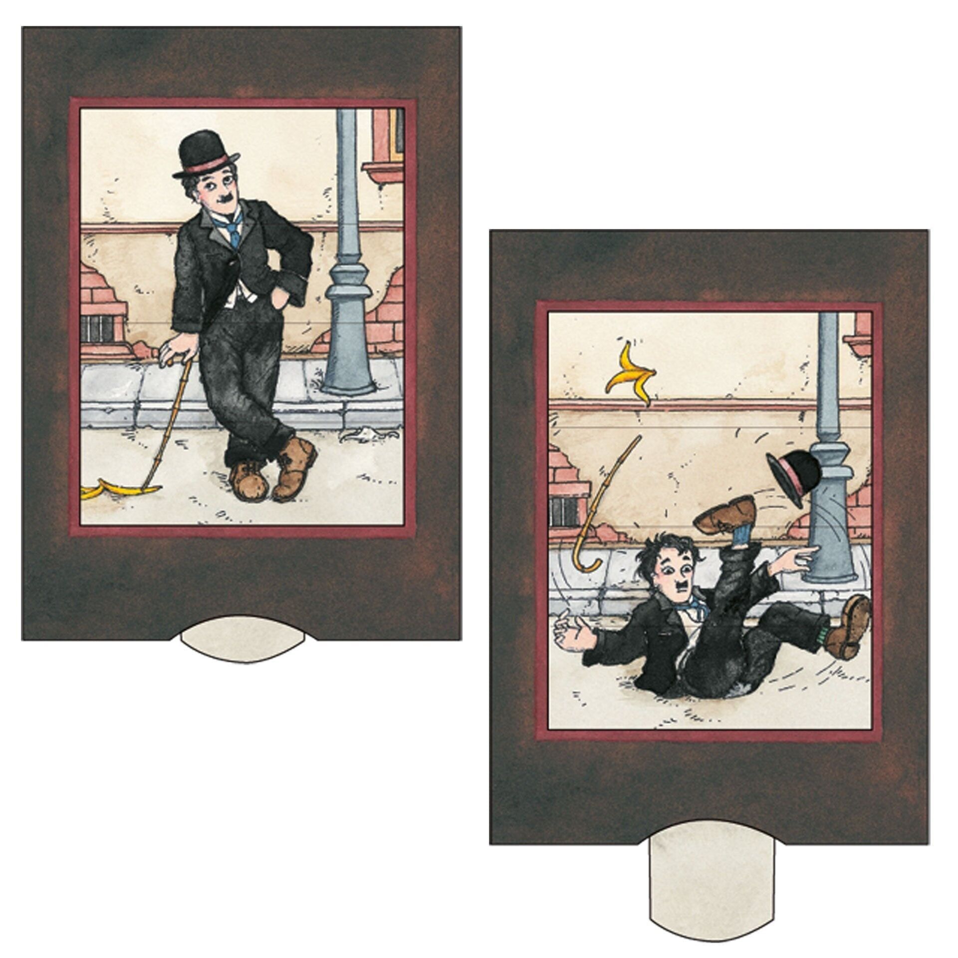 Carta vivente "Charlie", cartolina lamellare di alta qualità