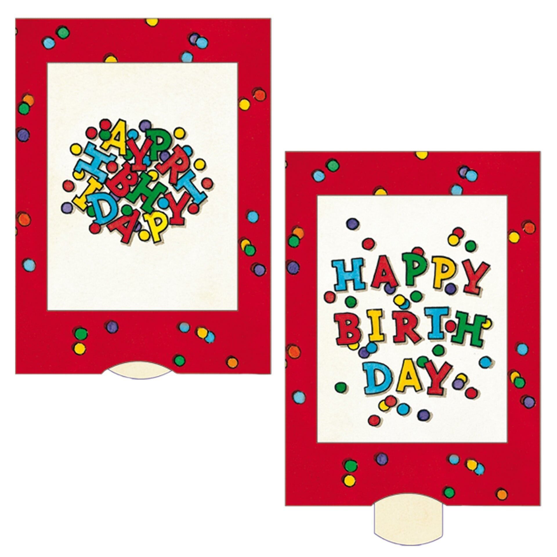 Living card "Birthday Ball", high-quality slat postcard / birthday