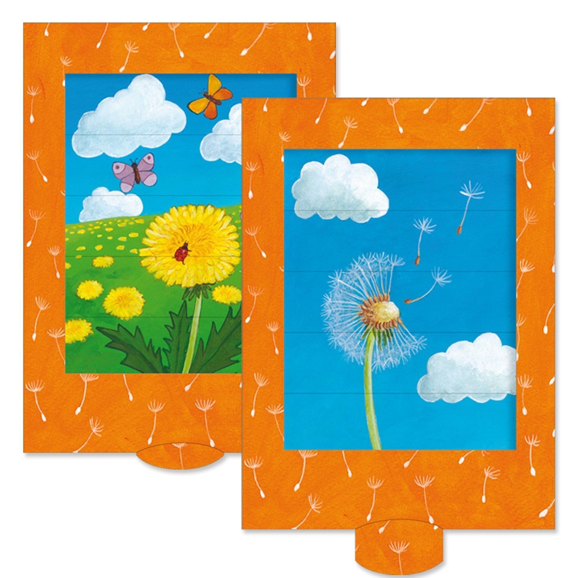 Living Card "Tarassaco", cartolina postale di alta qualità