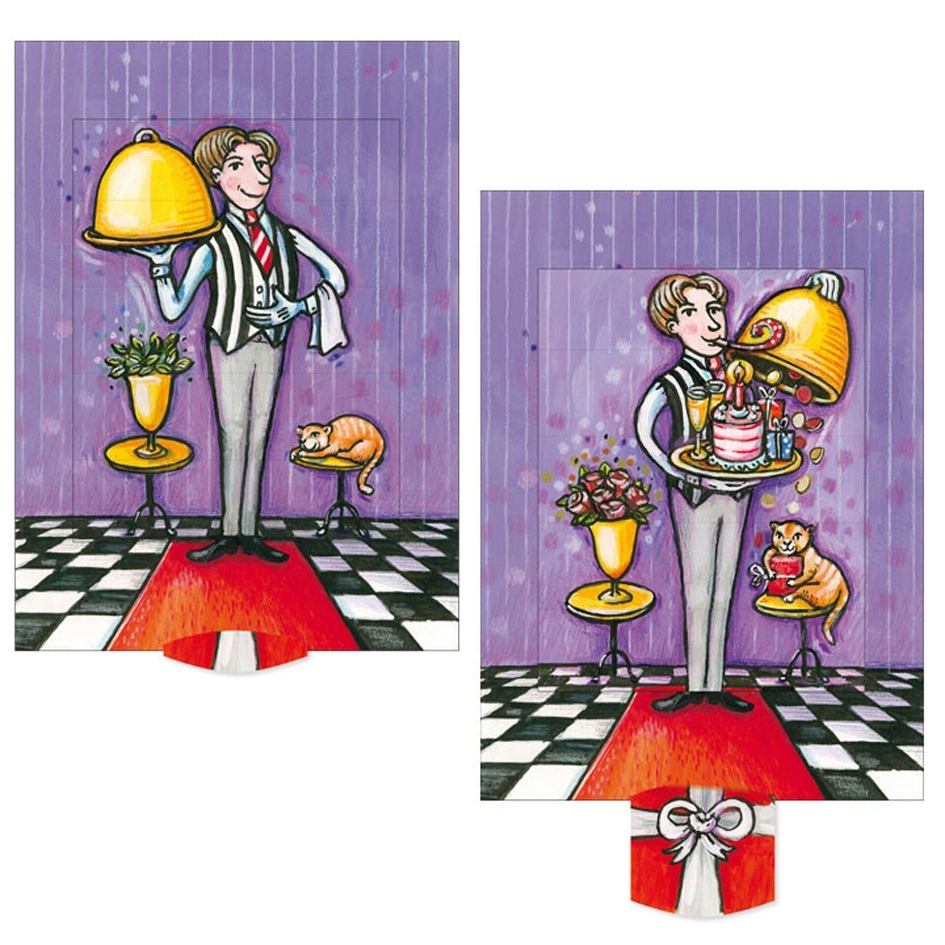 Carta vivente "Ober", cartolina lamellare di alta qualità