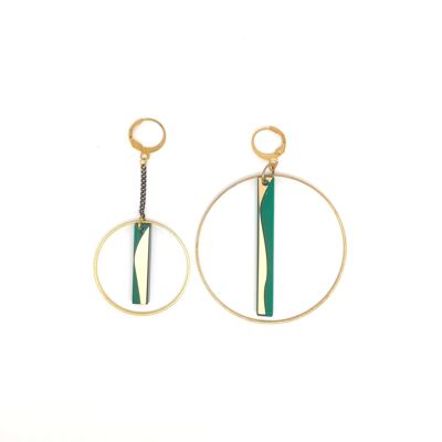Green Gudmund earrings
