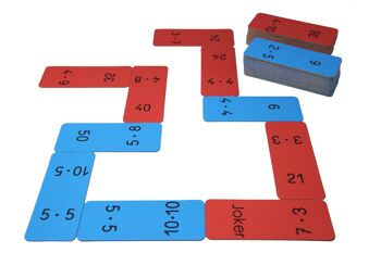Multiplication Domino dans la plage de 100 nombres | Tables de multiplication 1x1 apprendre les maths Wissner 1